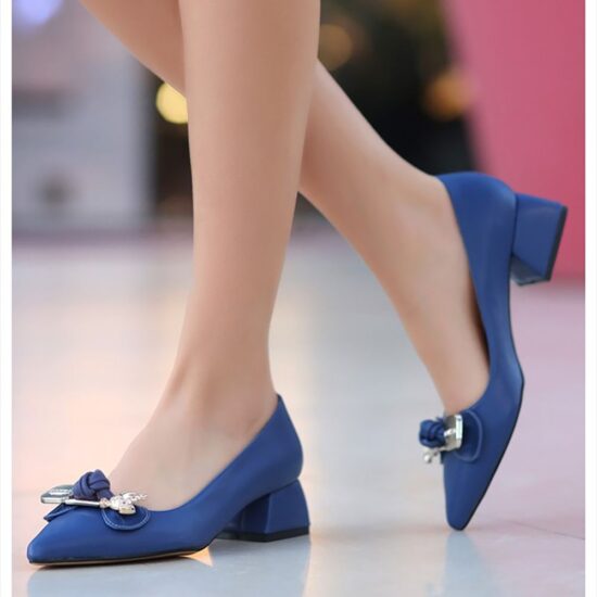 Blue Buckle Shoes for Women AL-48