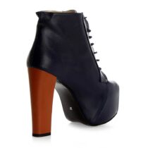 Blue Platform High Heel Boots for Women MA-010