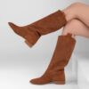 Brown Cowgirl Boots for Women RA-8011