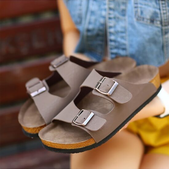 Brown Women Slippers with Arch Support AL-66