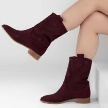 Burgundy Cowboy Boots for Women RA-8010