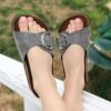 Gray Ladies Outdoor Slippers AL-67