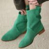 Green Cowboy Boots for Women RA-8010