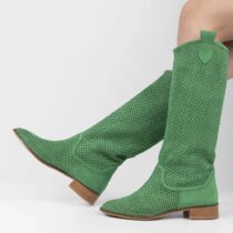 Green Cowgirl Boots for Women RA-8011