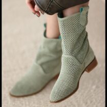 Musty Green Cowboy Boots for Women RA-8010