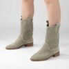 Musty Green Cowboy Boots for Women RA-8010