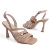 Nude Heeled Shoes with Ankle Strap AL-63