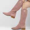 Pink Cowgirl Boots for Women RA-8011