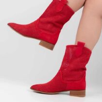 Red Cowboy Boots for Women RA-8010