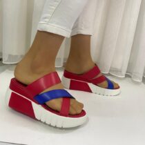 Red Platform Sandals Wedge Heel for Women AL-65