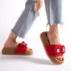 Red Tedy Bear Slippers for Women AL-69