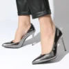 Platinum Stiletto High Heel Shoes for Women MA-021