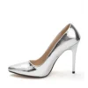 Silver Stiletto High Heel Shoes for Women MA-021