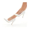 White Stiletto High Heel Shoes for Women MA-021