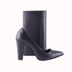 Black Thick Heel Shoes and Bag Set for Women MA-023