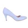 Baby Blue Low Heel Pumps for Women MA-017