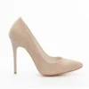 Beige Suede Round Toe Stiletto Pumps MA-021