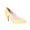 Yellow Low Heel Pumps for Women MA-017