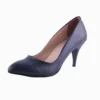 Navy Blue Low Heel Pumps for Women MA-017