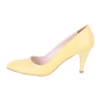 Yellow Low Heel Pumps for Women MA-017