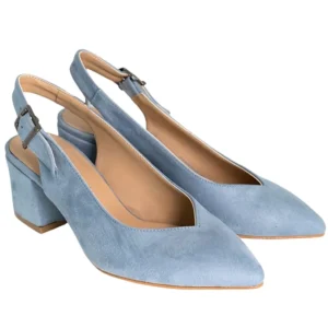Baby Blue Thick Heel Ankle Strap Dress Shoes MA-028
