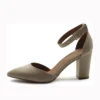 Beige Ankle Strap Party Pumps Women RA-062