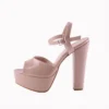 Beige Platform High Heel Shoes for Women MA-027