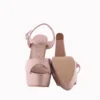 Beige Platform High Heel Shoes for Women MA-027