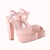 Beige Platform Wedding Evening Shoes MA-027