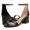 Black Short Heel Sandals for Women RA-155