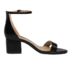 Black Short Heel Sandals for Women RA-155
