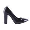 Black Block Heel Pumps for Women MA-023