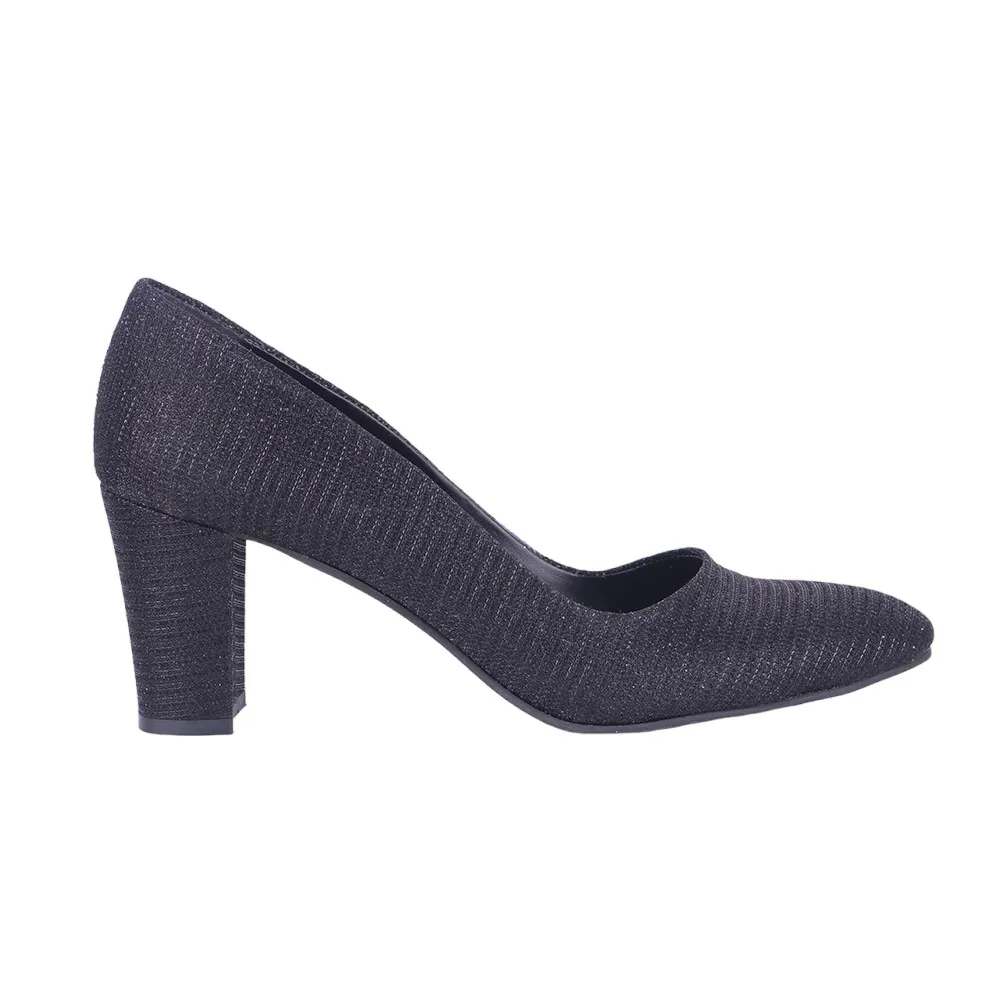 Black Low Heel Dress Shoes Women MA-024
