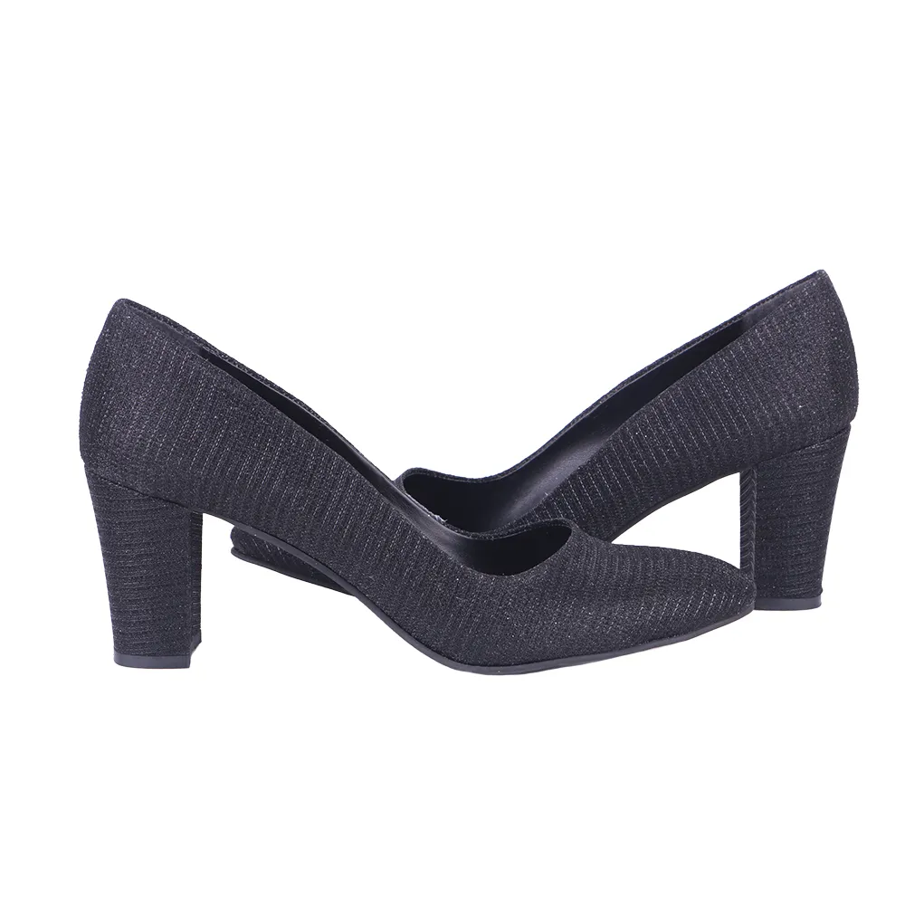 Black Low Heel Dress Shoes Women MA-024