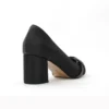 Black Low Heel Wedding Shoes for Bride MA-042