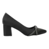 Black Low Heel Wedding Shoes for Bride MA-042