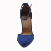 Blue Ankle Strap Party Pumps Women RA-062
