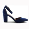 Blue Ankle Strap Party Pumps Women RA-062