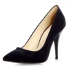 Blue Suede Round Toe Stiletto Pumps MA-021