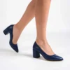 Blue Low Heel Shoes for Women MA-024