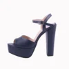 Blue Platform Wedding Evening Shoes MA-027