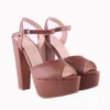 Brown Platform Wedding Evening Shoes MA-027