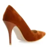 Brown Suede Round Toe Stiletto Pumps MA-021
