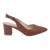Brown Ankle Strap Block Heel for Women MA-028