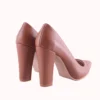 Brown Chunky Heels for Women MA-023