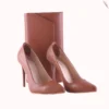 Brown Stiletto Shoes and Bag Set for Women MA-021