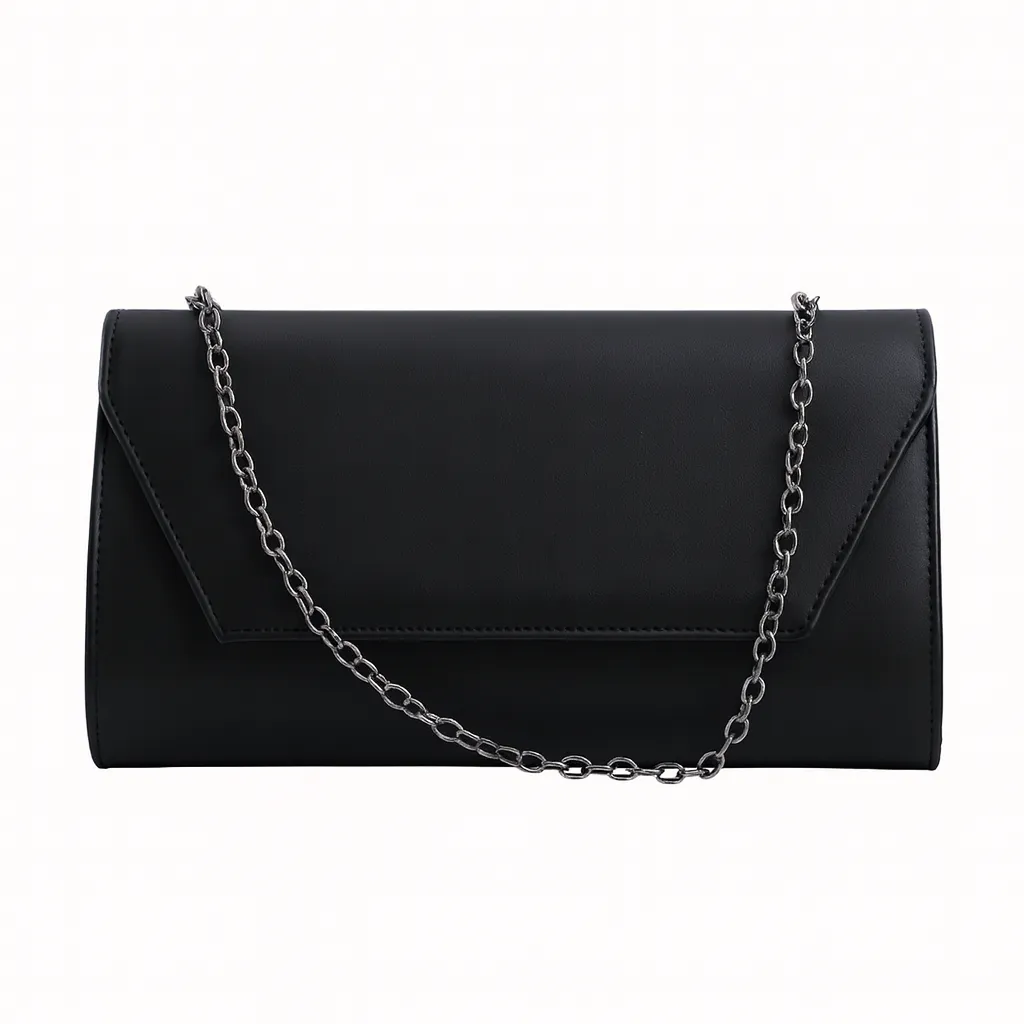 Black Platform Shoes and Bag Set for Women MA-027