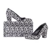 Dalmatian Low Heel Shoes and Clutch Bag Set