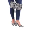 Dalmatian Low Heel Shoes and Clutch Bag Set