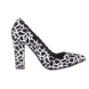 Dalmatian Block Heel Shoes and Clutch Bag Set for Wedding